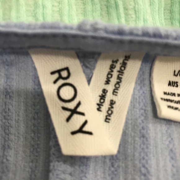 NWOT Roxy Rib Knit Tank Tops L Cropped Green Purple Bundle Lot - Picture 8 of 10
